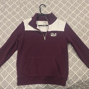 Pink Quarter-Zip Pullover